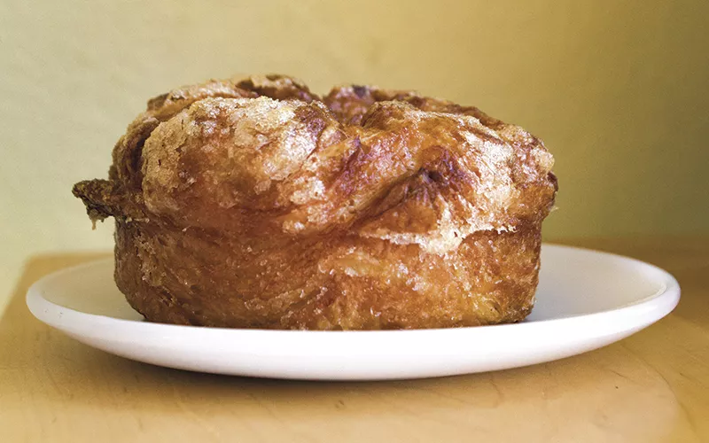 Salted caramel croissant at Pint Size Bakery & Coffee. - SARA BANNOURA