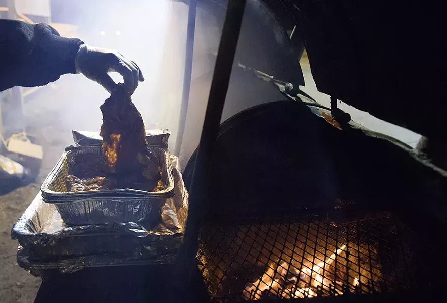 This is true street food, and the chef takes pride in his work. - NICK SCHNELLE