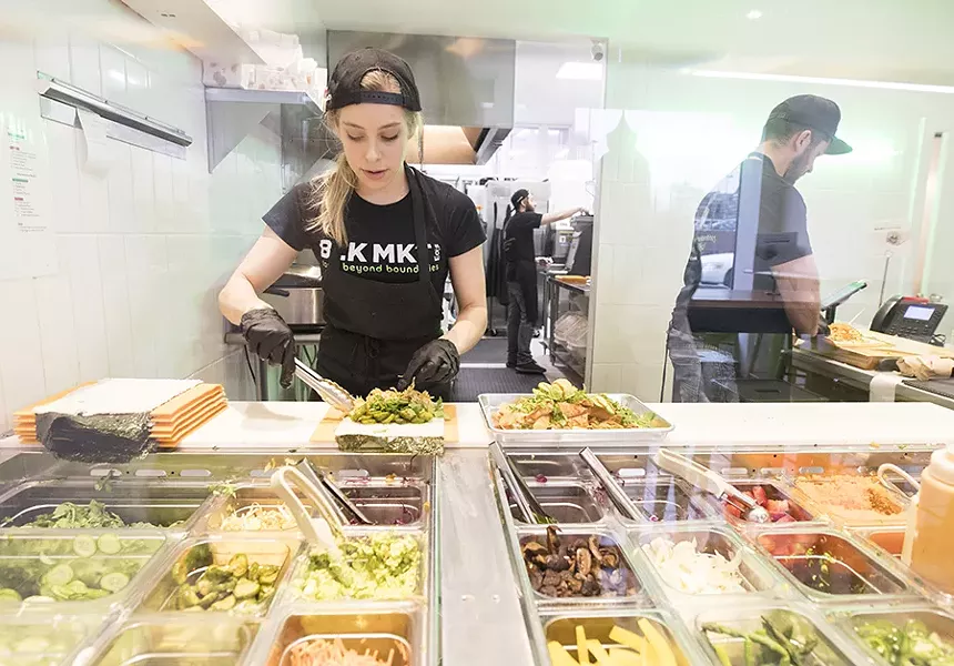 Co-founder Kati Fahrney runs a swiftly moving kitchen. - MABEL SUEN