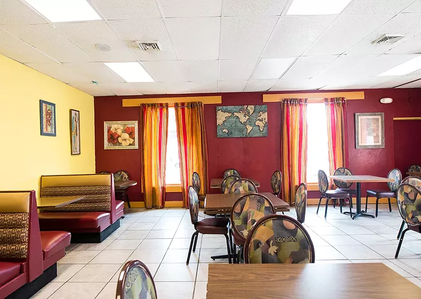 Bright colors decorate the space. - MABEL SUEN