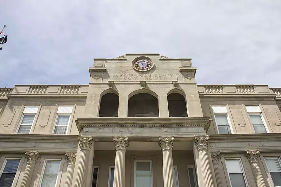 The St. Francois County courthouse is ground zero for the legal community's rumor mill. - DANNY WICENTOWSKI