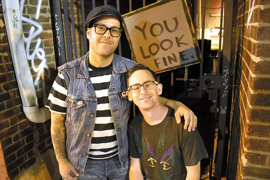 Mat Wilson and Stephen Inman today. - DANIEL HILL