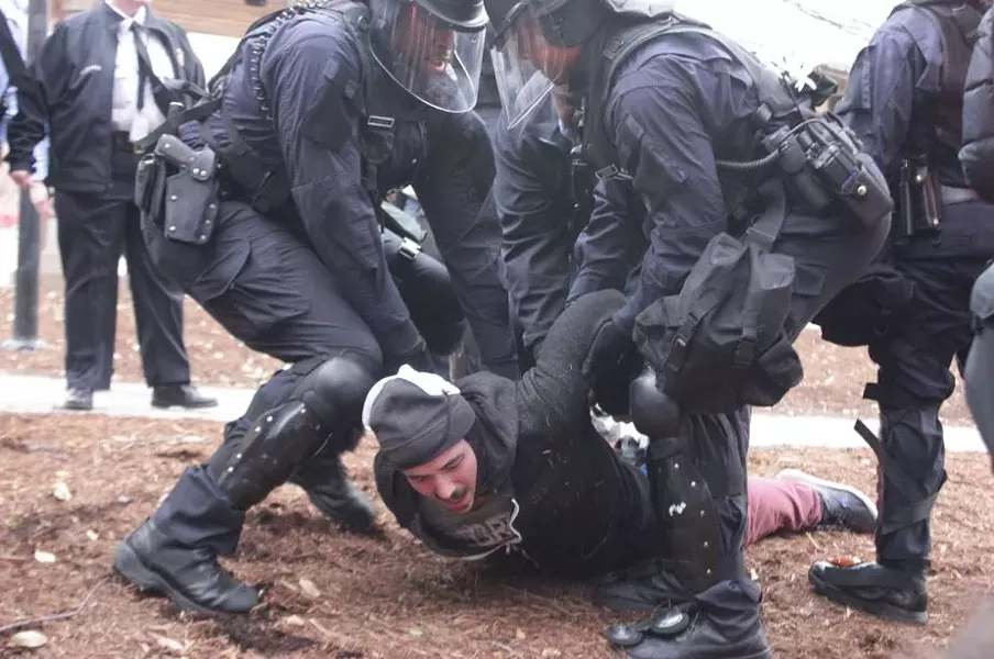 Protesters arrested in the past year are now receiving surprise summonses from St. Louis County. - DANNY WICENTOWSKI