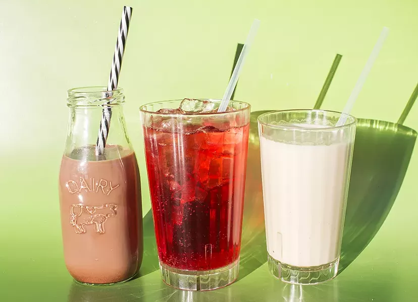 The "Malted Milk Ball," "Jamaica Fizz" and cashew milk with ginger-chai syrup. - MABEL SUEN