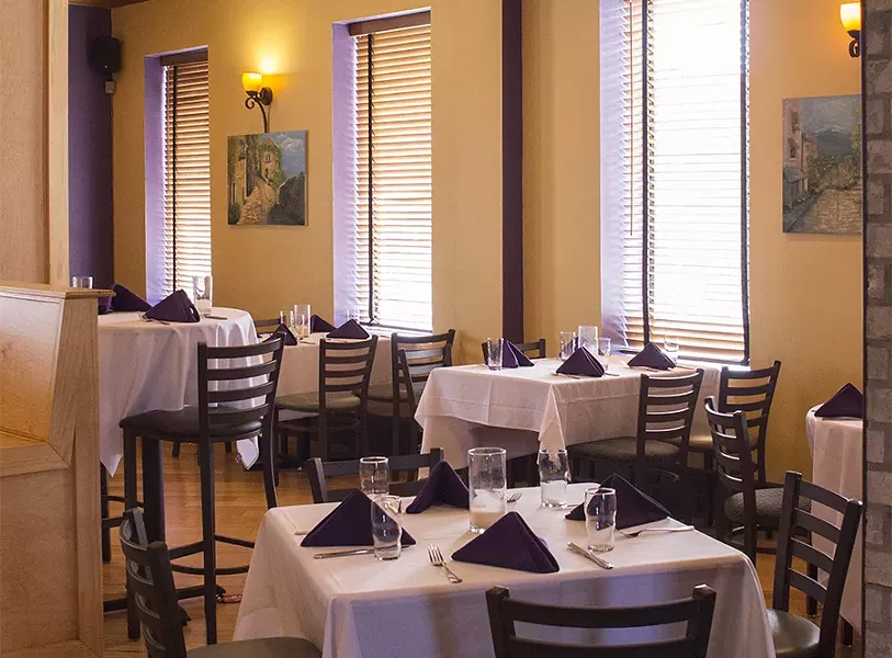 The dining room has a spa-like feel. - PHOTO BY MABEL SUEN