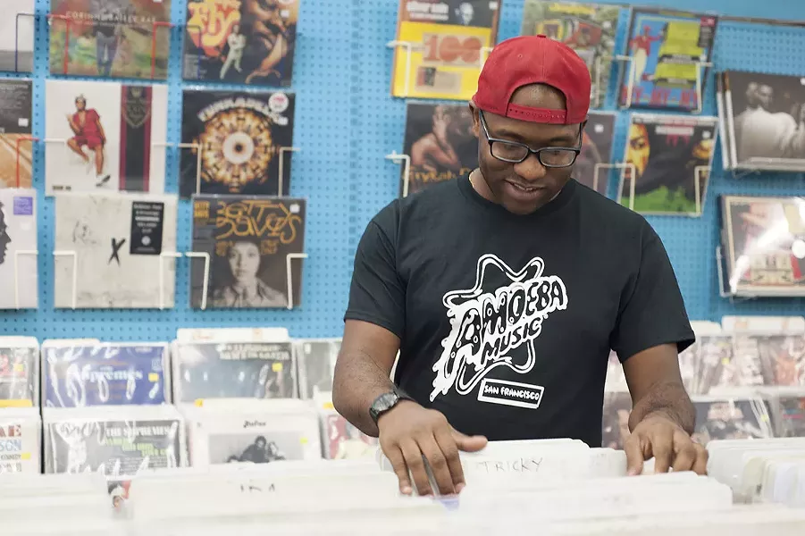 “One of the things that happened — and it’s from working at Vintage — is that I’ve met so many people, just from the art of loving music so much.” - PHOTO BY KELLY GLUECK