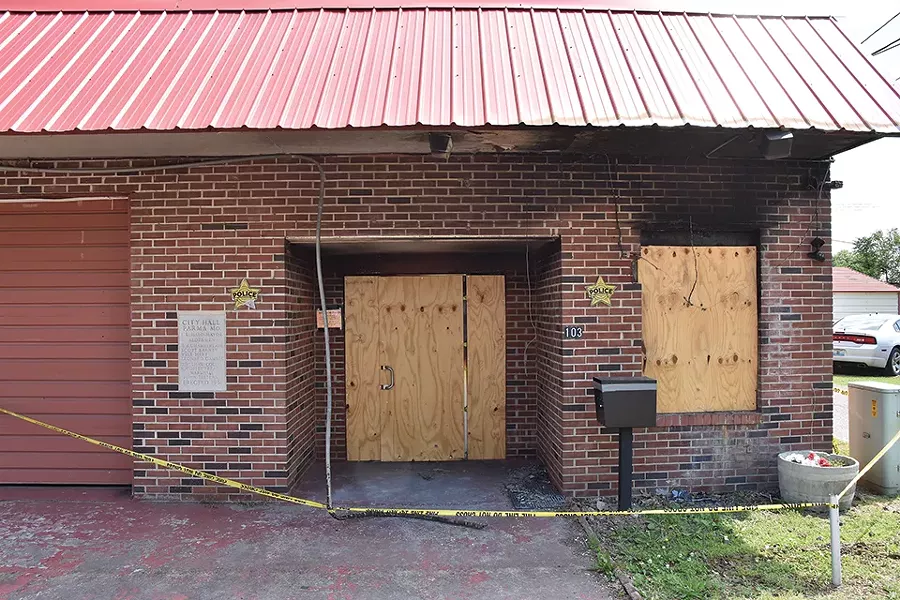 Parma’s City Hall also burned on April 17. - DOYLE MURPHY