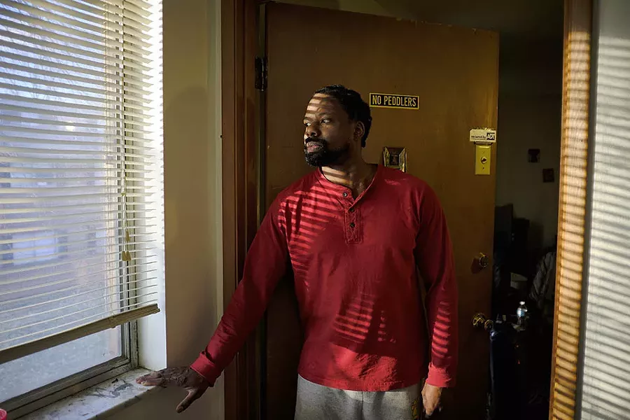 Samuel Rodgers has lived in Blue Fountain apartments for thirteen years. - THEO WELLING