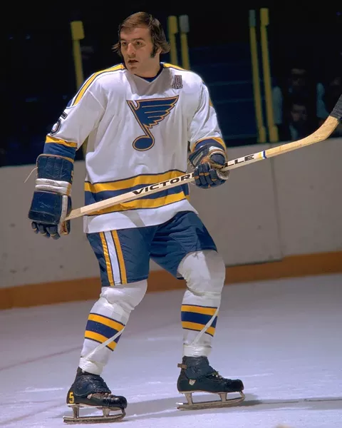 Bobby Plager formed the heart of the Blues defensive corps along with his brother Barclay. - COURTESY OF THE ST. LOUIS BLUES