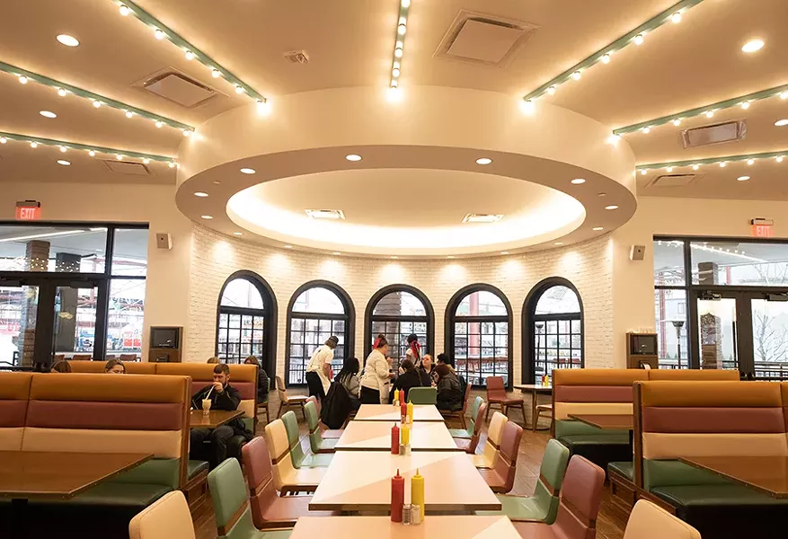 The dining room at the Soda Fountain. - MABEL SUEN