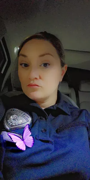 April Hudgens left her job as a corrections officer after six years. - APRIL HUDGENS
