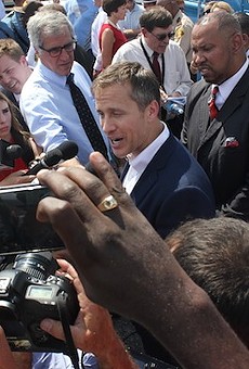Governor Eric Greitens at a 2017 press conference.