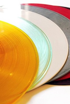 Colored vinyl LPs.