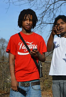 Swagg Huncho (left) and Lil Tay of 3 Problems, a North County St. Louis group whose popularity is suddenly snowballing.
