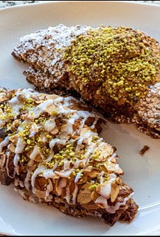 A preview of the baklava croissant, available at Balkan Treat Box tomorrow only.