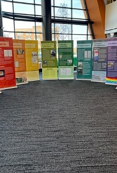 "Making History: Kansas City and the Rise of Gay Rights" was removed from the Missouri Capitol in September after being on display for just a few days. It is now on display at the Civic Lounge of Cortex Innovation Community.
