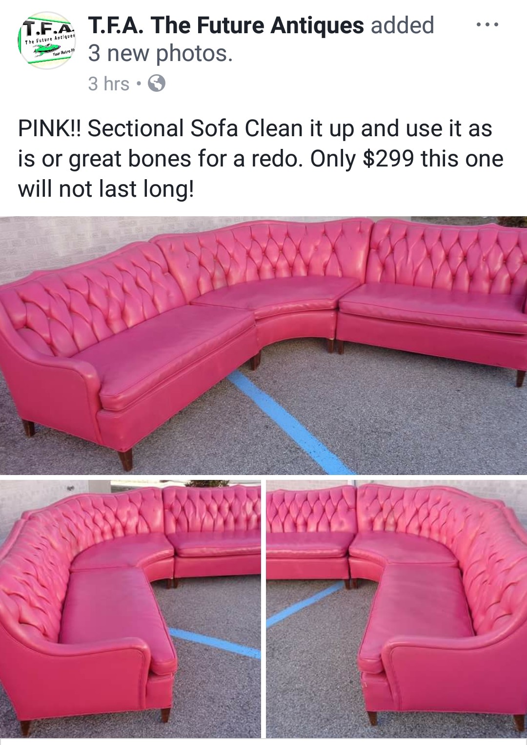 Here S The Story Behind That Vintage Hot Pink Sofa Everyone In St