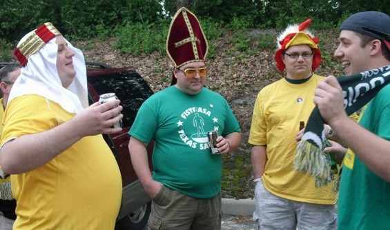 The Chickenhead posse tailgates prior to a game. - IMAGES VIA FACEBOOK