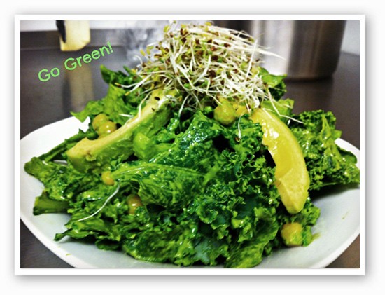 &nbsp;&nbsp;&nbsp;&nbsp;&nbsp;&nbsp;&nbsp;A "Go Green" salad | Courtesy of Monica Stoutenborough