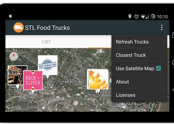 The STL Food Trucks app. | Google Play Store