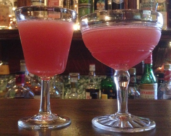 Two Jack Rose cocktails. | Patrick J. Hurley