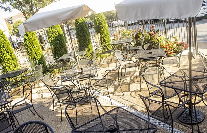 Howards' patio. - MABEL SUEN