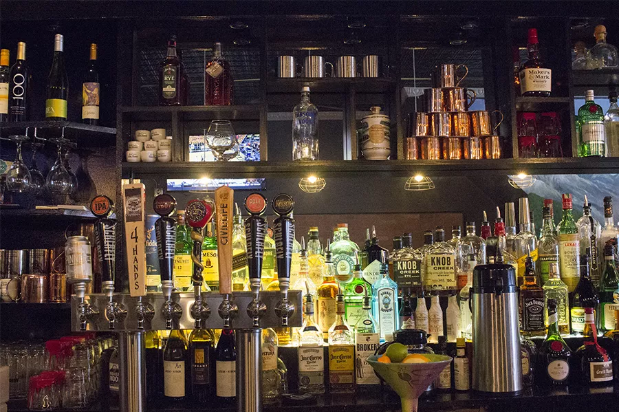 The bar at Brickyard Tavern - PHOTO BY MABEL SUEN
