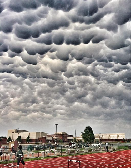 Mammatus clouds made an appearance over Belleville, Il. - PHOTO COURTESY OF INSTAGRAM / WANDERLUST314