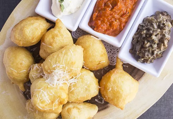 At Lemmons, the "Balkan Dipping Board" includes ajvar, kajmak, mushroom duxelle and ustipci. - MABEL SUEN