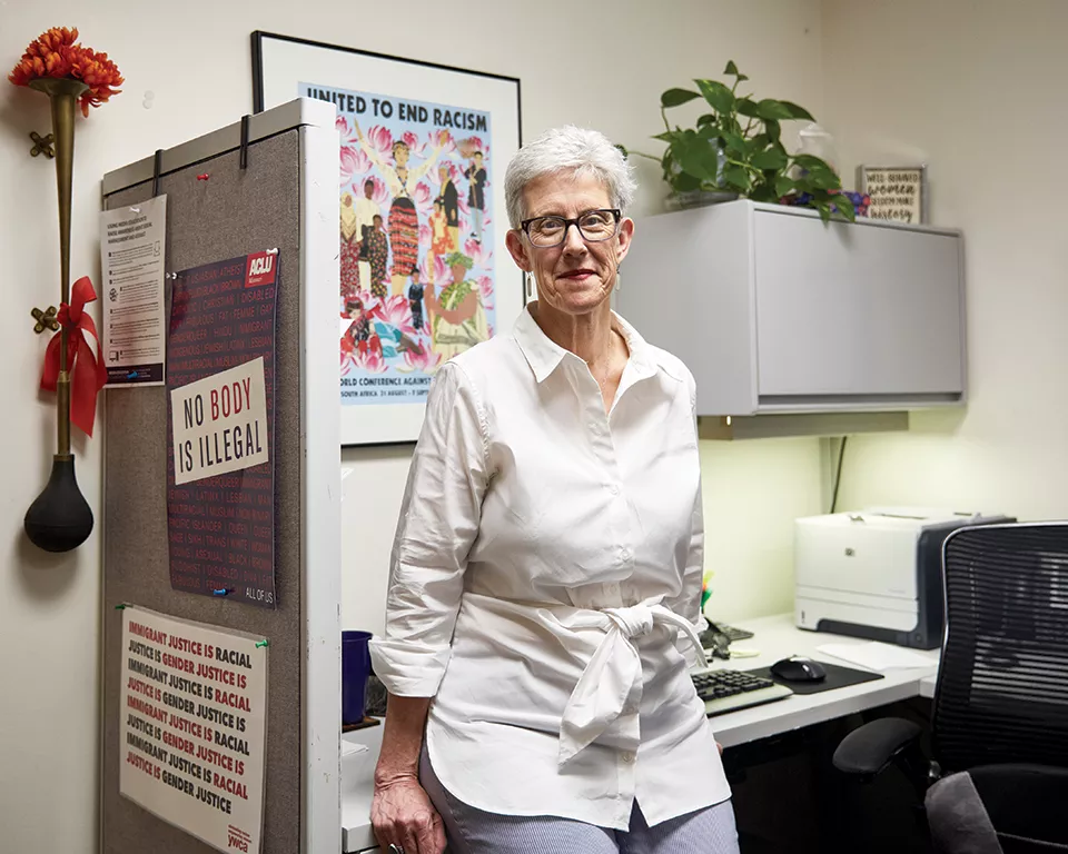 As the YWCA's racial justice director, Mary Ferguson wrote a lengthy guide for Witnessing Whiteness classes. - THEO WELLING