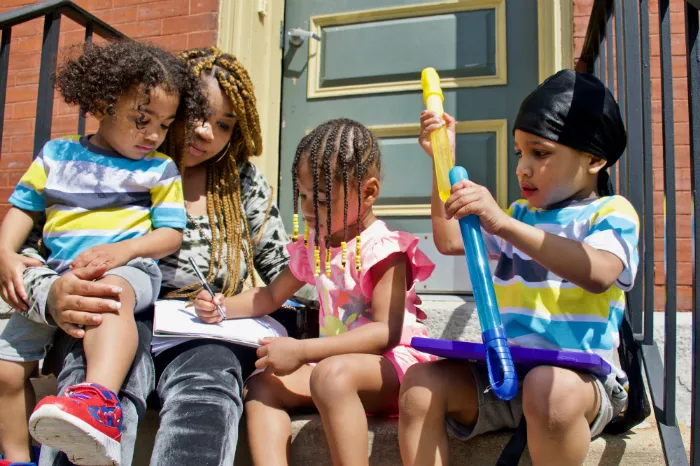 Home schooling her children has given Courtnesha a new appreciation for teachers. - WILEY PRICE/ST. LOUIS AMERICAN