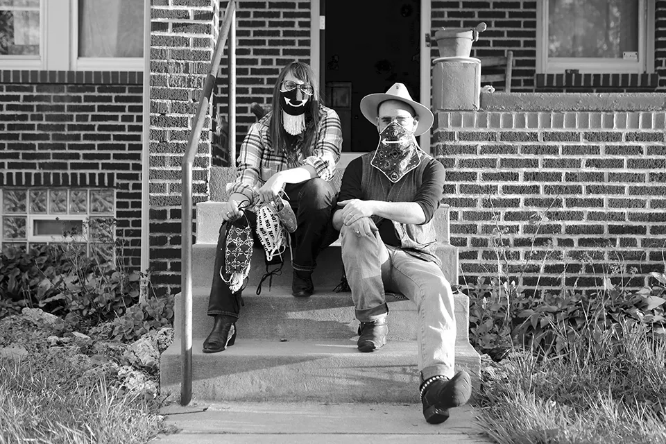 Musicians Kellie Everett and Ryan Koenig. - NATE BURRELL