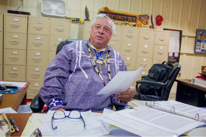 Descombes dismisses all accusations that the Northern Cherokee Nation is a faux tribe. - DANNY WICENTOWSKI