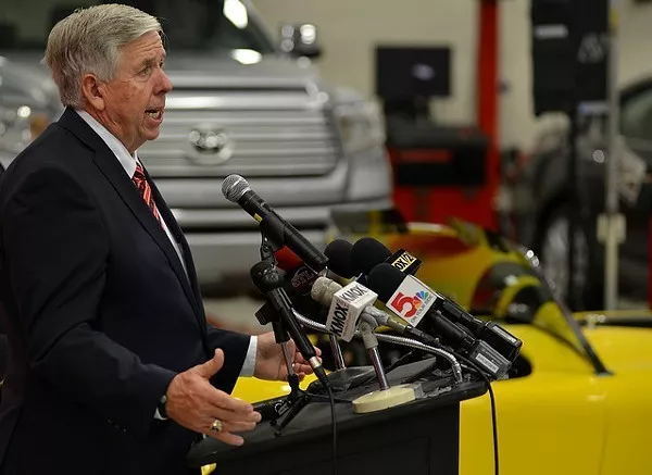 Missouri Gov. Mike Parson has repeatedly refused to mandate masks. - TOM HELLAUER