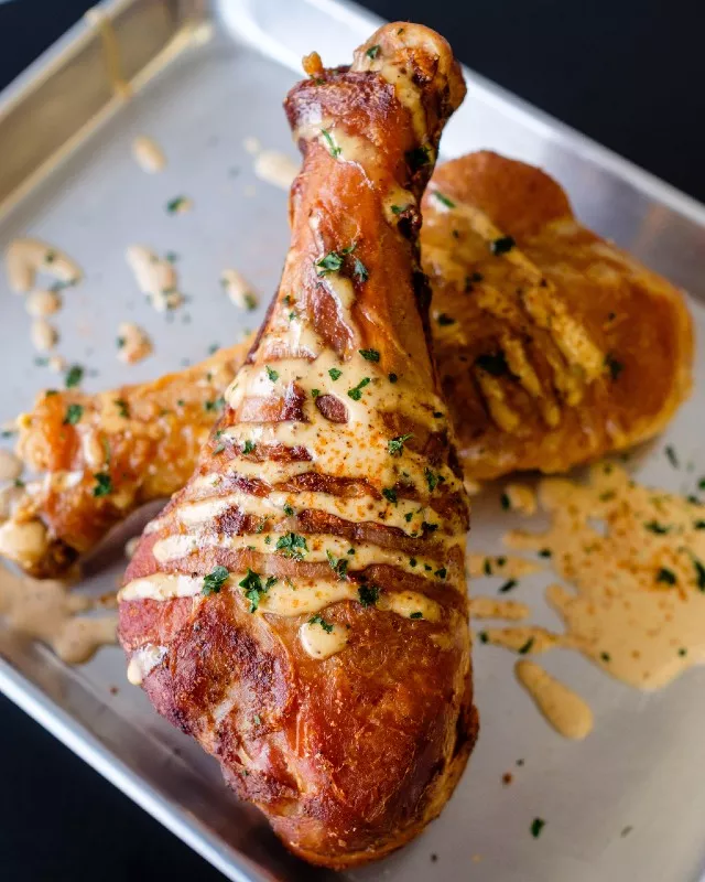 Welch's turkey leg at the Midwestern. - CHRIS DEL GAISO