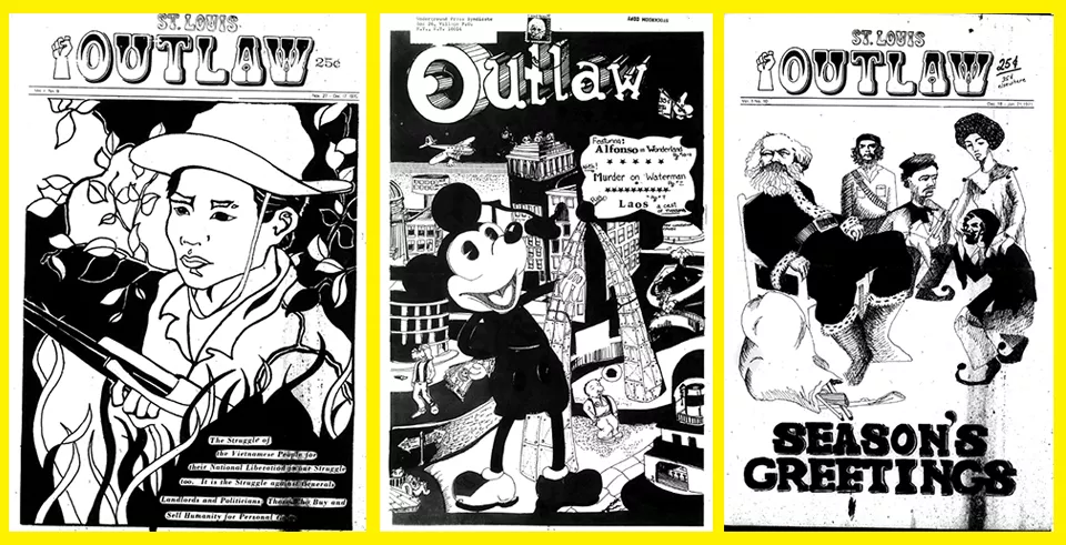 For a few short years, the St. Louis Outlaw chronicled the city from a radical leftist viewpoint. - SCREENSHOT