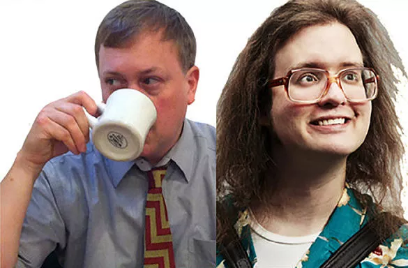 Matt Harnish, left, and Googolplexia, a.k.a. Rob Severson - PHOTOS PROVIDED BY ARTIST