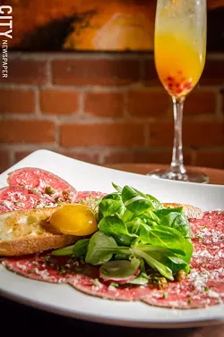 Beef tenderloin carpaccio from Nikko. - PHOTO BY MARK CHAMBERLIN