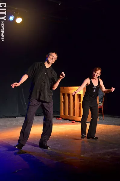 Bill Evans and Cheryl Johnson in Rhythm Tap at RAPA as part of the Rochester Fringe Festival. - PHOTO BY MATT DETURCK