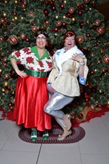 PHOTO PROVIDED - Carmela and Delphine Calamari return in "Another Christmas with the Calamari Sisters: Feast of the Seven Fishes," now showing at RAPA's East End Theatre.