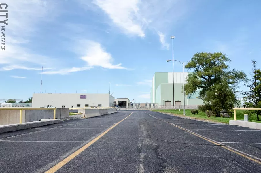 Entrance to Ginna power plant in Ontario, NY. - PHOTO BY MARK CHAMBERLIN