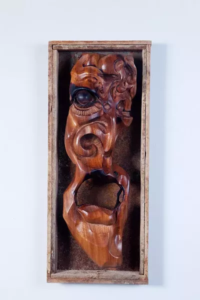 "Firebreather" which is made of mahogany and steel. - PHOTO COURTESY HANNAH BETTS