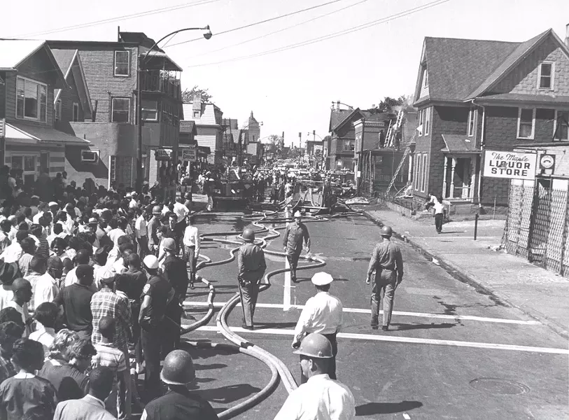 Firefighters in action on Clarissa Street. - PHOTO COURTESY THE CITY OF ROCHESTER, ROCHESTER, NEW YORK