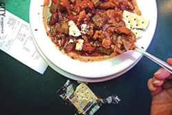Gumbo from Beale Street Café. - PHOTO BY MATT DETURCK