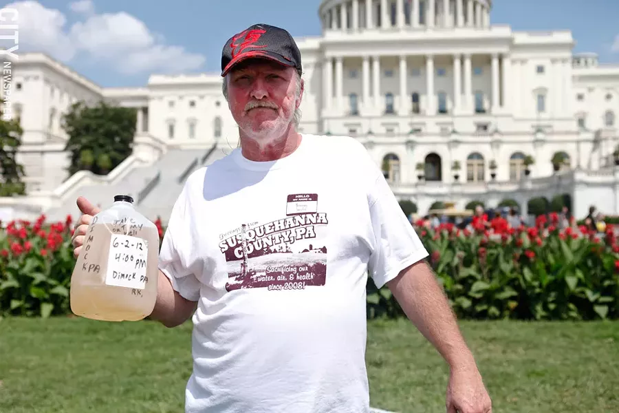 In August 2012, a contingent of fracking opponents from the Rochester area traveled to a large protest in Washington, D.C. - FILE PHOTO