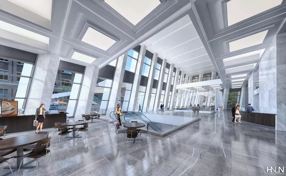 Inside the renovated Chase Tower. - PROVIDED IMAGE