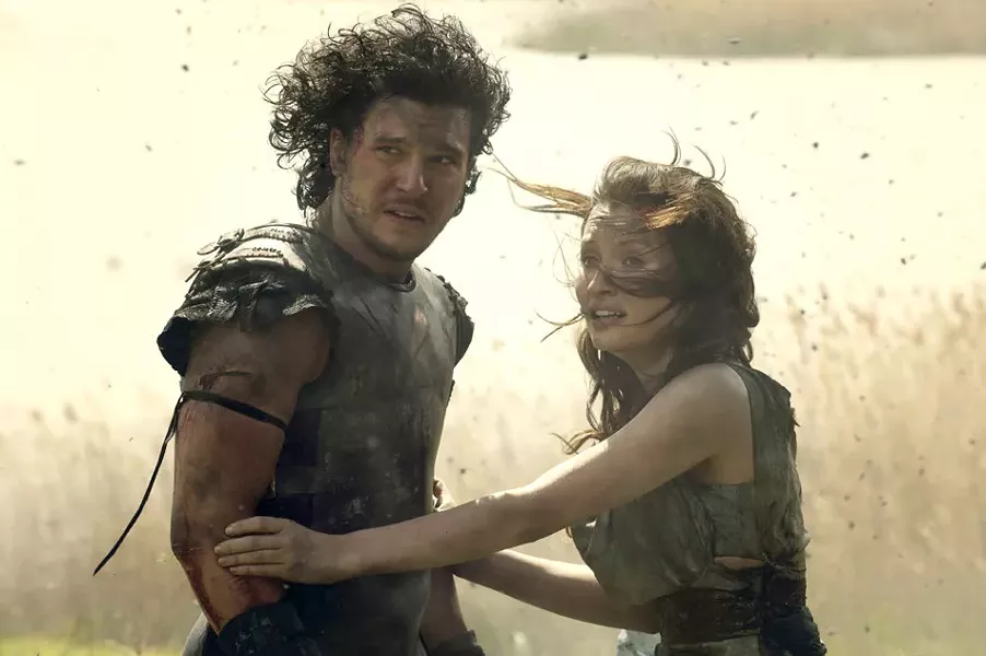 Kit Harington and Emily Browning in “Pompeii.” - PHOTO COURTESY TRISTAR PICTURES