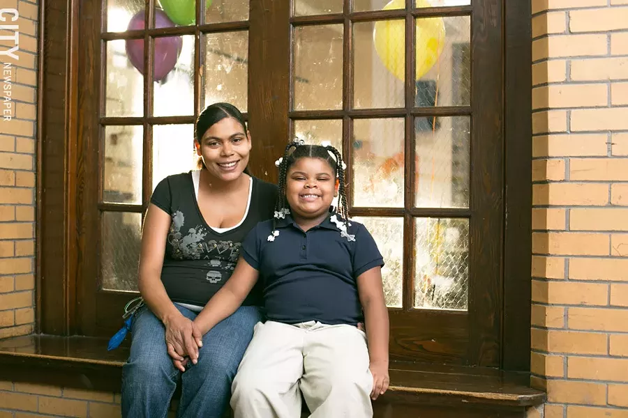 Latesha Green and her daughter, Zacaria. - PHOTO BY MIKE HANLON