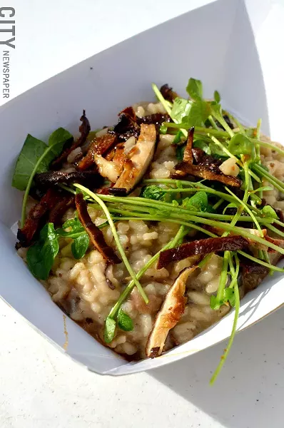 Mushroom risotto from Brick-N-Motor. - PHOTO BY MATT DETURCK
