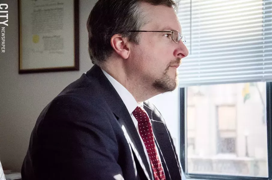 Public Defender Tim Donaher says his office is advancing initiatives which will improve representation for indigent defendants. - PHOTO BY MARK CHAMBERLIN